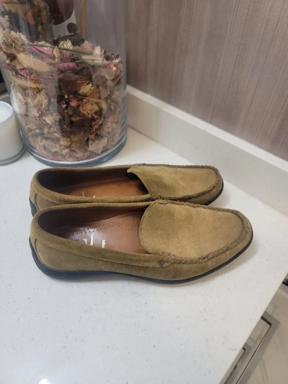Allen Edmonds Tampa Suede Loafer 9.5 D Brown